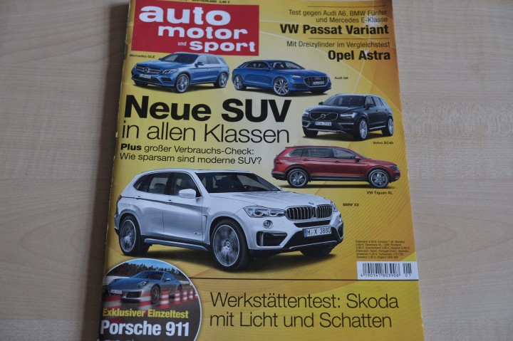 Deckblatt Auto Motor und Sport (01/2015)
